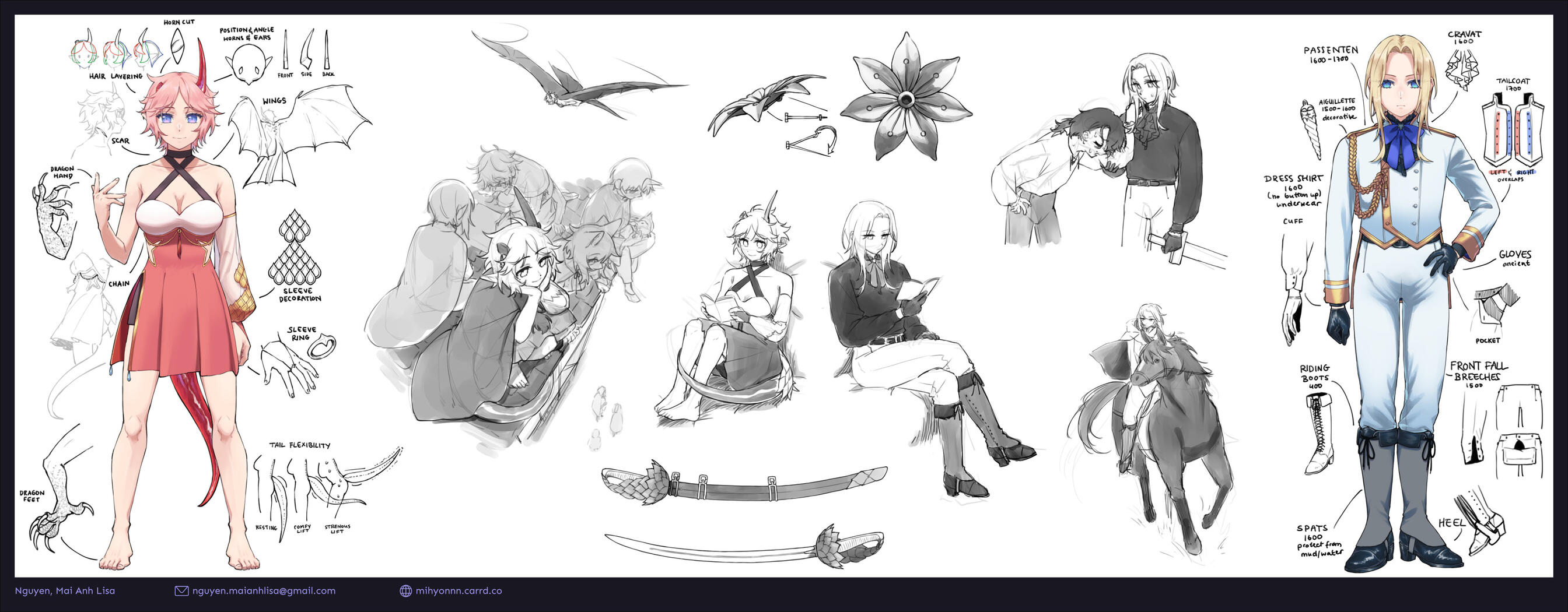 Manga Character Sketches